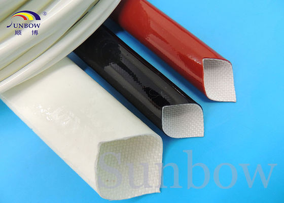 Китай Silicone Rubber Coated High Temperature Fiberglass Sleeve Silicone Fiberglass Sleeving поставщик