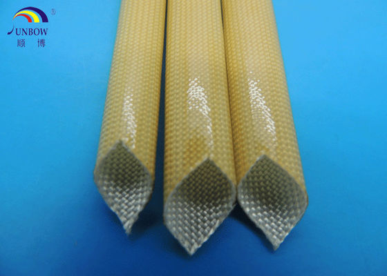 Китай Class F oil-resistant polyurethane fiberglass braided sleeving поставщик