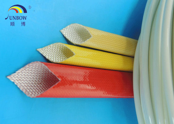 Китай Waterproof Polyurethane Fiberglass braided Insulation electrical sleeving For F grade electric motor#SB-PUGS поставщик