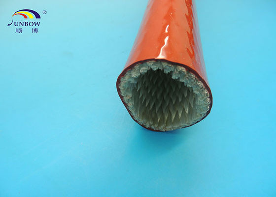 Китай Стеклоткань жары огнестойкости ржавчины красная слевинг покрытая смола силикона для предохранения от кабеля поставщик